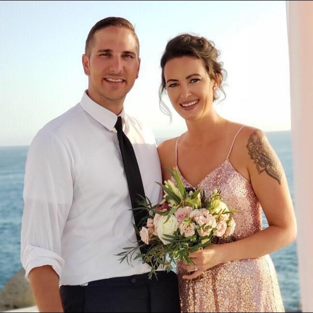 Pink/Rose gold sequin gown